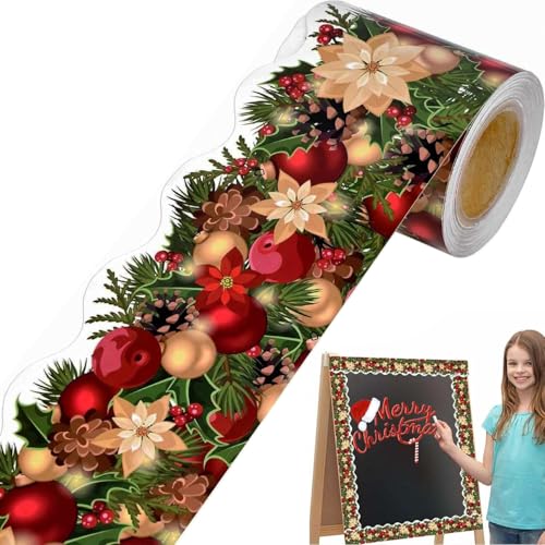 syiyunran Dekoratives Klebeband Washi Tape Weihnachten - 1 rolle, 7,5cm breit, Randaufkleber für Weihnachtsdekorationen, Verschönerung Von Zeitschriften, Scrapbooking, Basteln, Planen syiyunran Dekoratives Klebeband Washi Tape Weihnachten - 1 rolle, 7,5cm breit, Randaufkleber für Weihnachtsdekorationen, Verschönerung Von Zeitschriften, Scrapbooking, Basteln, Planen von syiyunran