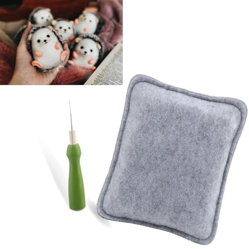 Sylbx Wolle Filzen Werkzeug Kit für Anfänger - Filznadeln Set, Unterlage Zum Trockenfilzen, Filznadelhalter - Geeignet für Manuelles Heimwerken, 15x12.5cm Sylbx Wolle Filzen Werkzeug Kit für Anfänger - Filznadeln Set, Unterlage Zum Trockenfilzen, Filznadelhalter - Geeignet für Manuelles Heimwerken, 15x12.5cm von sylbx