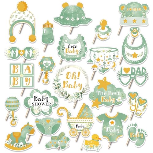 sylbx 25 Stück Salbei Grün Fotoaccessoires Baby,Photo Booth Foto Requisiten,Geburtstag Photo Booth Requisiten,Baby-Selfie-Requisiten,Baby Dusche Selfie Requisiten,für Jungen und Mädchen sylbx 25 Stück Salbei Grün Fotoaccessoires Baby,Photo Booth Foto Requisiten,Geburtstag Photo Booth Requisiten,Baby-Selfie-Requisiten,Baby Dusche Selfie Requisiten,für Jungen und Mädchen von sylbx