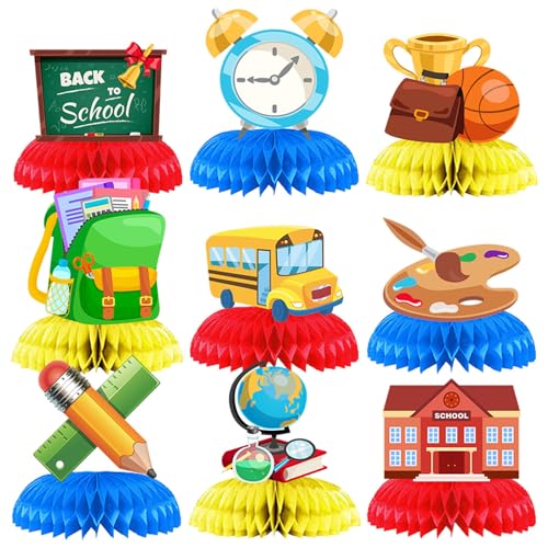 sylbx 9 Stück Schulanfang Waben Tischdeko,Deko Waben-Tischdekoration,Bienenwabe Mittelstücke,Tischdeko Bienenwaben,Einschulung Deko Waben Schulkind für Mädchen Jungen Schuleinführung Tischdekoration sylbx 9 Stück Schulanfang Waben Tischdeko,Deko Waben-Tischdekoration,Bienenwabe Mittelstücke,Tischdeko Bienenwaben,Einschulung Deko Waben Schulkind für Mädchen Jungen Schuleinführung Tischdekoration von sylbx