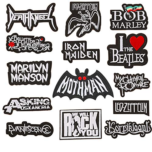 sylbx Patches Zum aufbügeln 14 Patch Sticker DIY Kleidung Patch Aufkleber Aufnäher Applikation Flicke Iron Aufnäher Bügelbild für T-Shirt Jeans Kleidung Hut Taschen von sylbx