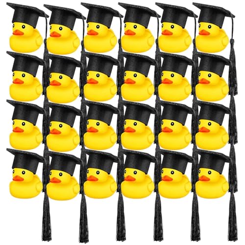 Abschlussgummi Enten | Weich und süß mit schwarzer Kappe | Partybevorzugungen | Dekorative Abschlussgeschenke für Themenpartys, Geburtstage, Schulveranstaltungen, Feierdekoration Abschlussgummi Enten | Weich und süß mit schwarzer Kappe | Partybevorzugungen | Dekorative Abschlussgeschenke für Themenpartys, Geburtstage, Schulveranstaltungen, Feierdekoration von szaluyk