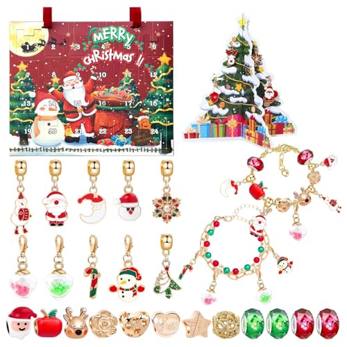 Adventskalender Weihnachtsschmuck | Perlenset Countdown 24 Tage | Schmuckbastelset für Partys Anfänger Geschenk Freundin Jugendliche zu Hause Adventskalender Weihnachtsschmuck | Perlenset Countdown 24 Tage | Schmuckbastelset für Partys Anfänger Geschenk Freundin Jugendliche zu Hause von szaluyk