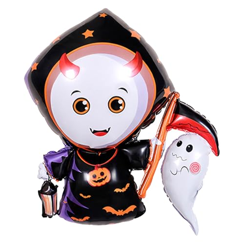 Ghost -Form -Folienballon - Halloween Party Ballon, aufblasbare Folienballon | Spukhausdekoration, Geisterballon für Halloweens - Großer weißer Geisterfolienballon für Halloween -Party von szaluyk