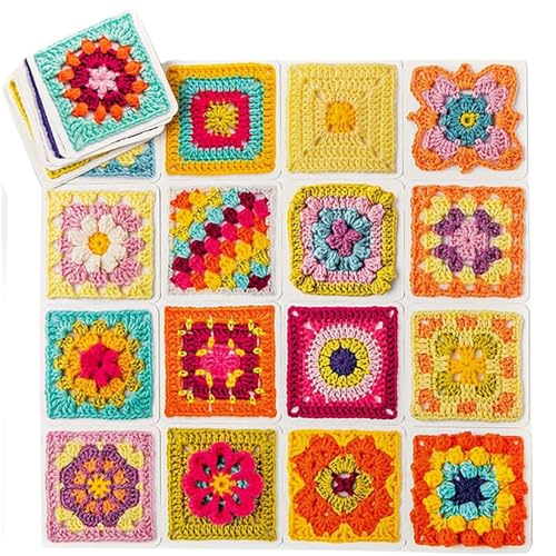 Häkelanleitungen für Anfänger – 50x einfache Häkelquadrat-Stricksets | Häkeln Sie Granny Squares Starter Kit | Stickgarn-Strickmusterkarten-Set, Häkelmuster für Enthusiasten Häkelanleitungen für Anfänger – 50x einfache Häkelquadrat-Stricksets | Häkeln Sie Granny Squares Starter Kit | Stickgarn-Strickmusterkarten-Set, Häkelmuster für Enthusiasten von szaluyk