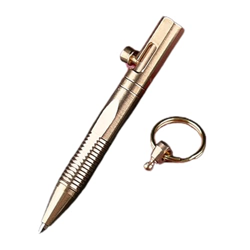 Tragbarer Messingstift - Leichter Anhänger, Reisezubehör | Key Ring Signature-Werkzeug, elegantes Notfalldesign, markierende Marker für Taschengröße für das Camping, im Freien, die Arbeit oder das täg von szaluyk