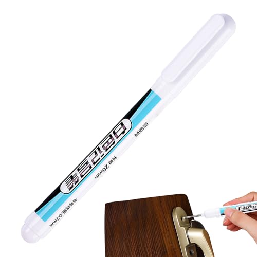 Weiße Stifte für permanente Marker, Acrylfarbe Markker, Stoffstift, Wäschestifte dauerhaft für Kleidung, whiite faabric Stift wasserdicht für Papiersteine Holz Fabriic Reifenglas Keramik 4,53 Zoll von szaluyk