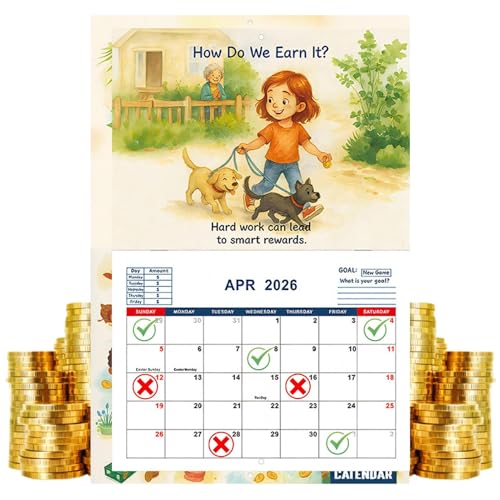 szaluyk Kinder-Kalender 2026, Klassenzimmer, Kleinkind, Geldkalender, interaktiver Lernplaner für Schlafzimmer, Schule, Wohnzimmer, Klassenzimmer szaluyk Kinder-Kalender 2026, Klassenzimmer, Kleinkind, Geldkalender, interaktiver Lernplaner für Schlafzimmer, Schule, Wohnzimmer, Klassenzimmer von szaluyk