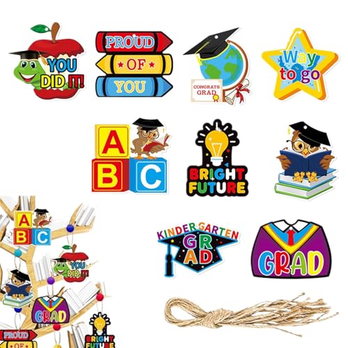 szaluyk Kindergarten Graduation Tags, Congrats Grade Tags | Papieranhänger mit Schnur für Feier, Dekoration, Vorschule, Klassenzimmer szaluyk Kindergarten Graduation Tags, Congrats Grade Tags | Papieranhänger mit Schnur für Feier, Dekoration, Vorschule, Klassenzimmer von szaluyk