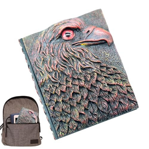 szaluyk Vintage Notizb uch mit 3D-Prägedesign | Antikes Hardcover Journal mit Adlermotiv | Handmade Schreibbuch mit Linien | Geschenk für Männer & Frauen | 7.87 x 5.9 Zoll szaluyk Vintage Notizb uch mit 3D-Prägedesign | Antikes Hardcover Journal mit Adlermotiv | Handmade Schreibbuch mit Linien | Geschenk für Männer & Frauen | 7.87 x 5.9 Zoll von szaluyk