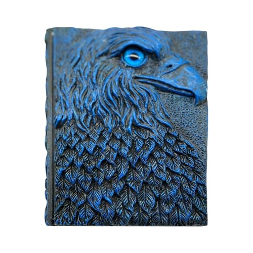 szaluyk Vintage Notizb uch mit 3D-Prägedesign | Antikes Hardcover Journal mit Adlermotiv | Handmade Schreibbuch mit Linien | Geschenk für Männer & Frauen | 7.87 x 5.9 Zoll von szaluyk