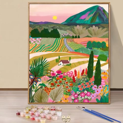 Paint by Numbers,Abstract Wheat Field Paint by Numbers Kits on Canvas for Adults,DIY with frame Hand Painted Oil Painting Kits,with Brushes Easy Acrylic Pigment Drawing for Home Wall Decor 60x90cm Paint by Numbers,Abstract Wheat Field Paint by Numbers Kits on Canvas for Adults,DIY with frame Hand Painted Oil Painting Kits,with Brushes Easy Acrylic Pigment Drawing for Home Wall Decor 60x90cm von taesdvry