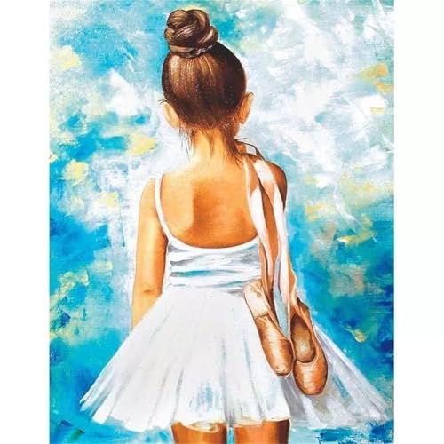 Paint by Numbers,Ballet Girl Paint by Numbers Kits on Canvas for Adults,DIY Without Frame Hand Painted Oil Painting Kits,with Brushes Easy Acrylic Pigment Drawing Paintwork for Home Wall Decor 40x50cm Paint by Numbers,Ballet Girl Paint by Numbers Kits on Canvas for Adults,DIY Without Frame Hand Painted Oil Painting Kits,with Brushes Easy Acrylic Pigment Drawing Paintwork for Home Wall Decor 40x50cm von taesdvry