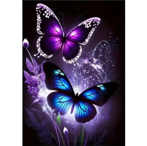 Paint by Numbers,Blue Purple Butterfly Paint by Numbers Kits on Canvas for Adults,DIY with frame Hand Painted Oil Painting Kits,with Brushes Easy Acrylic Pigment Drawing for Home Wall Decor 50x65cm Paint by Numbers,Blue Purple Butterfly Paint by Numbers Kits on Canvas for Adults,DIY with frame Hand Painted Oil Painting Kits,with Brushes Easy Acrylic Pigment Drawing for Home Wall Decor 50x65cm von taesdvry
