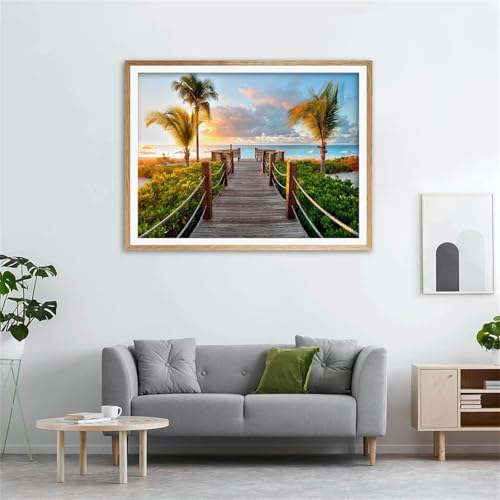 Paint by Numbers,Bridge Sunrise Tree Paint by Numbers Kits on Canvas for Adults,DIY Without Frame Hand Painted Oil Painting Kits,with Brushes Easy Acrylic Pigment Drawing for Home Wall Decor 55x70cm Paint by Numbers,Bridge Sunrise Tree Paint by Numbers Kits on Canvas for Adults,DIY Without Frame Hand Painted Oil Painting Kits,with Brushes Easy Acrylic Pigment Drawing for Home Wall Decor 55x70cm von taesdvry