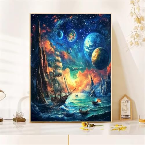 Paint by Numbers,Planet Ocean Paint by Numbers Kits on Canvas for Adults,DIY Without Frame Hand Painted Oil Painting Kits,with Brushes Easy Acrylic Pigment Drawing for Home Wall Decor 40x50cm Paint by Numbers,Planet Ocean Paint by Numbers Kits on Canvas for Adults,DIY Without Frame Hand Painted Oil Painting Kits,with Brushes Easy Acrylic Pigment Drawing for Home Wall Decor 40x50cm von taesdvry