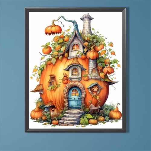 Paint by Numbers,Pumpkin House Paint by Numbers Kits on Canvas for Adults,DIY with frame Hand Painted Oil Painting Kits,with Brushes Easy Acrylic Pigment Drawing Paintwork for Home Wall Decor 30x40cm Paint by Numbers,Pumpkin House Paint by Numbers Kits on Canvas for Adults,DIY with frame Hand Painted Oil Painting Kits,with Brushes Easy Acrylic Pigment Drawing Paintwork for Home Wall Decor 30x40cm von taesdvry