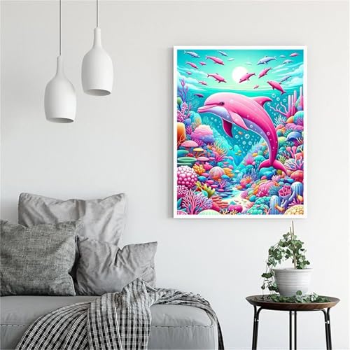 Paint by Numbers,Underwater World Shark Paint by Numbers Kits on Canvas for Adults,DIY with frame Hand Painted Oil Painting Kits,with Brushes Easy Acrylic Pigment Drawing for Home Wall Decor 30x40cm Paint by Numbers,Underwater World Shark Paint by Numbers Kits on Canvas for Adults,DIY with frame Hand Painted Oil Painting Kits,with Brushes Easy Acrylic Pigment Drawing for Home Wall Decor 30x40cm von taesdvry