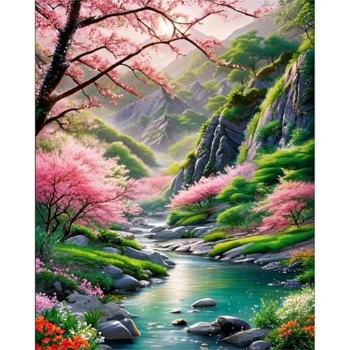 Paint by Numbers,Valley Creek Paint by Numbers Kits on Canvas for Adults,DIY with frame Hand Painted Oil Painting Kits,with Brushes Easy Acrylic Pigment Drawing Paintwork for Home Wall Decor 60x90cm Paint by Numbers,Valley Creek Paint by Numbers Kits on Canvas for Adults,DIY with frame Hand Painted Oil Painting Kits,with Brushes Easy Acrylic Pigment Drawing Paintwork for Home Wall Decor 60x90cm von taesdvry