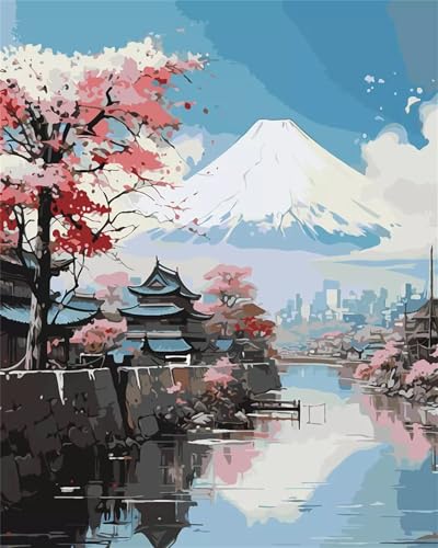 Paint by Numbers,Village Sky Lake Paint by Numbers Kits on Canvas for Adults,DIY with frame Hand Painted Oil Painting Kits,with Brushes Easy Acrylic Pigment Drawing for Home Wall Decor 60x90cm Paint by Numbers,Village Sky Lake Paint by Numbers Kits on Canvas for Adults,DIY with frame Hand Painted Oil Painting Kits,with Brushes Easy Acrylic Pigment Drawing for Home Wall Decor 60x90cm von taesdvry