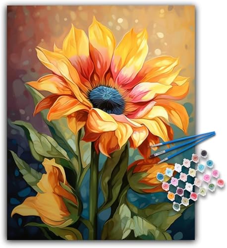 Paint by Numbers,Yellow Sunflower Paint by Numbers Kits on Canvas for Adults,DIY with frame Hand Painted Oil Painting Kits,with Brushes Easy Acrylic Pigment Drawing for Home Wall Decor 30x40cm Paint by Numbers,Yellow Sunflower Paint by Numbers Kits on Canvas for Adults,DIY with frame Hand Painted Oil Painting Kits,with Brushes Easy Acrylic Pigment Drawing for Home Wall Decor 30x40cm von taesdvry