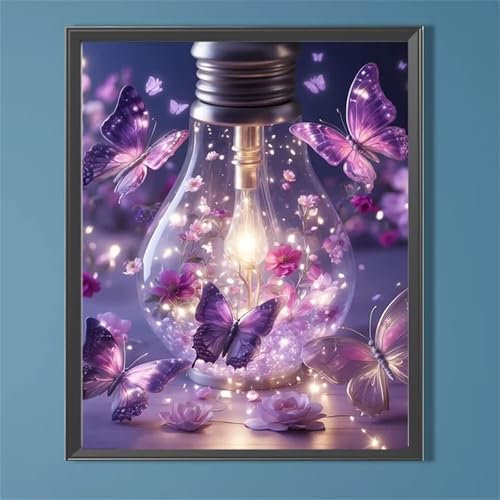 taesdvry Malen Nach Zahlen Erwachsene Lila Schmetterling,DIY Handgemalt Ölgemälde Leinwand Kits für AnfÃnger,mit Pinseln Acrylfarben Paint by Numbers Kits fur Heimdekoration mit Rahmen,55x70cm taesdvry Malen Nach Zahlen Erwachsene Lila Schmetterling,DIY Handgemalt Ölgemälde Leinwand Kits für AnfÃnger,mit Pinseln Acrylfarben Paint by Numbers Kits fur Heimdekoration mit Rahmen,55x70cm von taesdvry