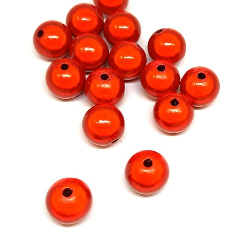taffbeads 25 Stück 10 mm 3D-Illusion Miracle Acrylperlen für DIY Handwerk und Schmuckherstellung (rot) von taffbeads
