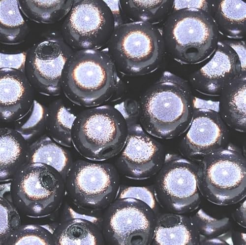 taffbeads 80 Stück 6 mm 3D Illusion Miracle Acrylperlen für DIY Handwerk und Schmuckherstellung (schwarz) von taffbeads