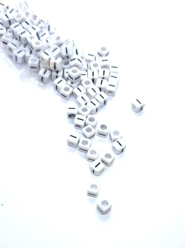 taffbeads Alphabet-Perlen aus Acryl, 6 mm, Würfel, A-Z, einzelne und gemischte Buchstaben, für Bastelarbeiten, Schmuckherstellung, 500 Stück von taffbeads