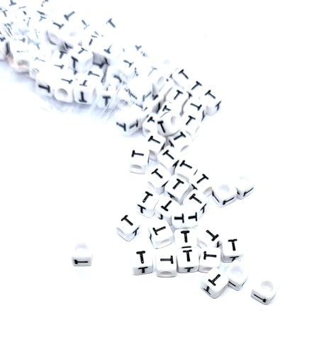taffbeads Alphabet-Perlen aus Acryl, 6 mm, Würfel, A-Z, einzelne und gemischte Buchstaben, für Bastelarbeiten, Schmuckherstellung, 500 Stück taffbeads Alphabet-Perlen aus Acryl, 6 mm, Würfel, A-Z, einzelne und gemischte Buchstaben, für Bastelarbeiten, Schmuckherstellung, 500 Stück von taffbeads