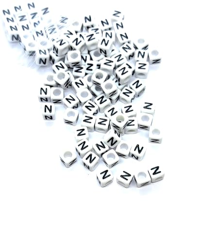 taffbeads Alphabet-Perlen aus Acryl, 6 mm, Würfel, A-Z, einzelne und gemischte Buchstaben, für Bastelarbeiten, Schmuckherstellung, 500 Stück taffbeads Alphabet-Perlen aus Acryl, 6 mm, Würfel, A-Z, einzelne und gemischte Buchstaben, für Bastelarbeiten, Schmuckherstellung, 500 Stück von taffbeads