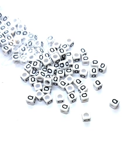 taffbeads Alphabet-Perlen aus Acryl, 6 mm, Würfel, A-Z, einzelne und gemischte Buchstaben, für Bastelarbeiten, Schmuckherstellung, 500 Stück taffbeads Alphabet-Perlen aus Acryl, 6 mm, Würfel, A-Z, einzelne und gemischte Buchstaben, für Bastelarbeiten, Schmuckherstellung, 500 Stück von taffbeads