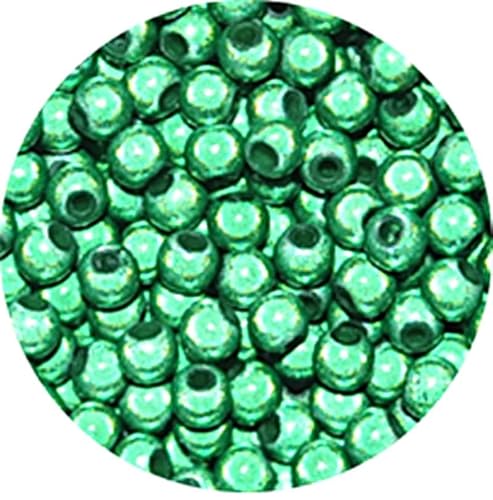 taffbeads Runde 3D-Illusionswunder-Acrylperlen, 4 mm, 100 Stück/Beutel für DIY Handwerk und Halskette, Armband, Schmuckherstellung (grün) von taffbeads