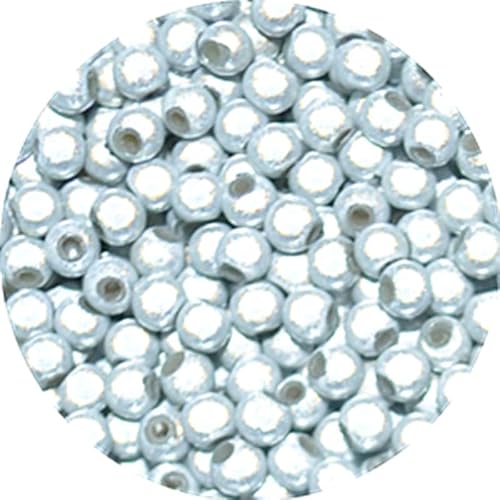 taffbeads Runde 3D-Illusionswunder-Acrylperlen, 4 mm, 100 Stück/Beutel für DIY Handwerk und Halskette, Armband, Schmuckherstellung (weiß) von taffbeads
