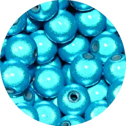 taffbeads Runde 3D-Illusionswunder-Acrylperlen, 8 mm, 40 Stück/Beutel für DIY Handwerk und Schmuckherstellung (Dunkelhimmelblau) von taffbeads
