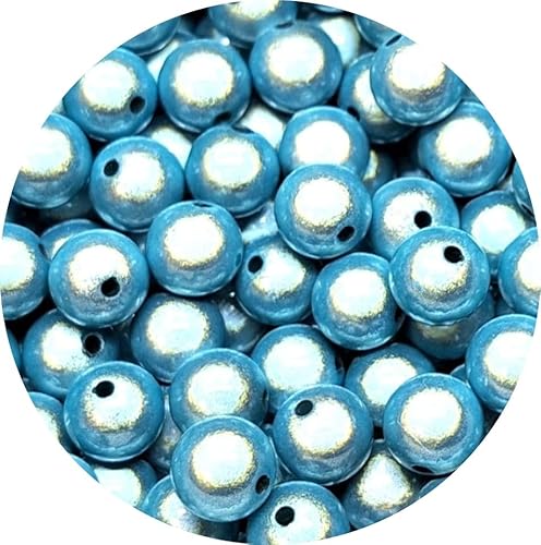 taffbeads Runde 3D-Illusionswunder-Acrylperlen, 8 mm, 40 Stück/Beutel für DIY Handwerk und Schmuckherstellung (blau) von taffbeads