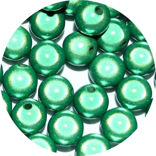 taffbeads Runde 3D-Illusionswunder-Acrylperlen, 8 mm, 40 Stück/Beutel für DIY Handwerk und Schmuckherstellung (grün) von taffbeads