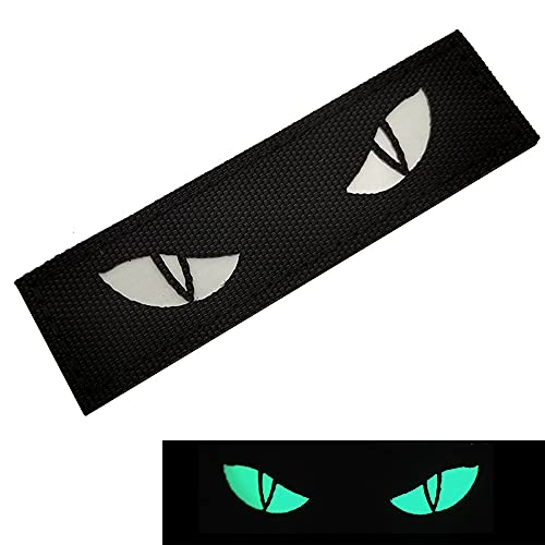 Glow in Dark Cat Eyes Patch Luminous Eagle Tactical Military Patch with Hook and Loop von taifeng