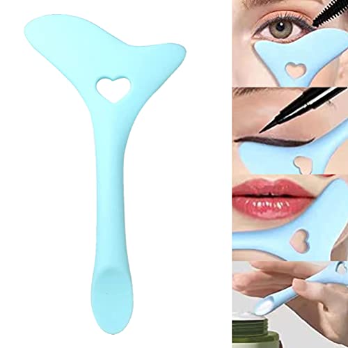 Eyeliner Stencils Wing Tips, Silicone Eye Makeup Auxiliary Guard Tool for Eyeliner Aid/Mascara Drawing Aid/Lipstick Aid/Mask Applicator Reusable Easy Makeup Tool von tairong