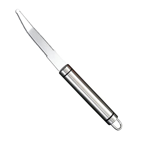 tairong Messer mit gezackter Kante, gebogenes Grapefruitmesser aus Edelstahl, gebogener, gezackter Schäler mit langem Griff Grapefruit, Orangen, Kiwi tairong Messer mit gezackter Kante, gebogenes Grapefruitmesser aus Edelstahl, gebogener, gezackter Schäler mit langem Griff Grapefruit, Orangen, Kiwi von tairong