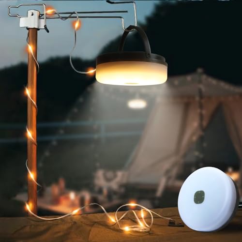 taiyongkang Camping Lichterkette Aufrollbar 10m AA-Batterien betrieben, Warmweiß LED, Perfekt für Zeltbeleuchtung, Wanderweg, Lagerfeuer, und andere Outdoor-Veranstaltungen taiyongkang Camping Lichterkette Aufrollbar 10m AA-Batterien betrieben, Warmweiß LED, Perfekt für Zeltbeleuchtung, Wanderweg, Lagerfeuer, und andere Outdoor-Veranstaltungen von taiyongkang