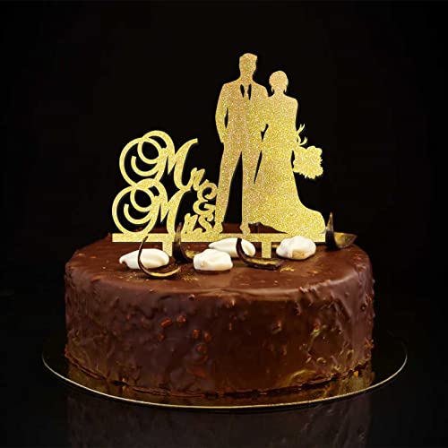 Hochzeitstortenaufsatz mit goldenem Glitzer für Braut und Bräutigam, Tortendekoration für Hochzeit, Jahrestag, Hochzeit, Verlobungsgeschenk für Paare Hochzeitstortenaufsatz mit goldenem Glitzer für Braut und Bräutigam, Tortendekoration für Hochzeit, Jahrestag, Hochzeit, Verlobungsgeschenk für Paare von taiyuanhangzhen