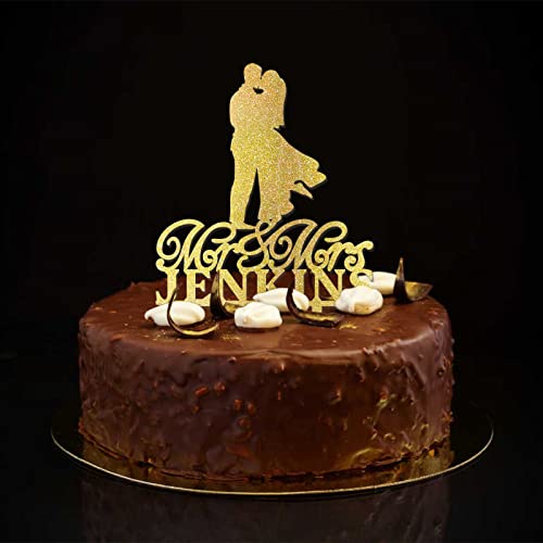 "Mr and Mrs" rustikaler Verlobungs-Kuchenaufsatz für Hochzeit, Junggesellinnenabschied, Party, Verlobungsgeschenk für Paare, Goldglitzer "Mr and Mrs" rustikaler Verlobungs-Kuchenaufsatz für Hochzeit, Junggesellinnenabschied, Party, Verlobungsgeschenk für Paare, Goldglitzer von taiyuanhangzhen