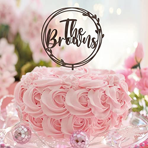 Personalisierte Herren und Ehefrau rustikale Hochzeit Verlobung Kuchen Dekoration Acryl schwarze Silhouette Herren & Frau Silhouette elegante Kuchen Dekoration für Verlobung Braut festlich Dekoration von taiyuanhangzhen