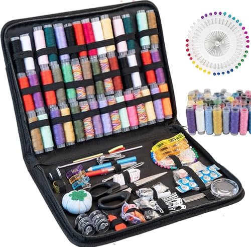Nähset-Praktisch und hochwertig für Heimwerker und Anfänger.Leicht und tragbar,erfüllt Nähanforderungen zu Hause und unterwegs.Perfekt als Geschenk für Familien. von talerluv