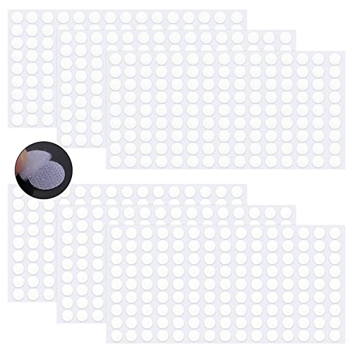 Klebe punkte, 1080 Stück Punkte Selbstklebende Klettpunkte 540 Paare 10 mm Schleifenpunkte Selbstklebend Rund Doppelseitig klebend Klettverschluss für Papier, Kunststoff, Glas, Leder, Metall von talifoca