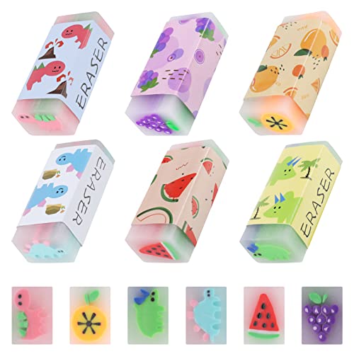tao pipe Radiergummi,6 Stück Radiergummi Kinder Set,Radiergummi Kinder Mitgebsel,Dinosaurier-Muster-Radiergummi, Fruchtgeschmack Radiergummi Setfür Schulen Skizzen Büro Zeichen tao pipe Radiergummi,6 Stück Radiergummi Kinder Set,Radiergummi Kinder Mitgebsel,Dinosaurier-Muster-Radiergummi, Fruchtgeschmack Radiergummi Setfür Schulen Skizzen Büro Zeichen von tao pipe