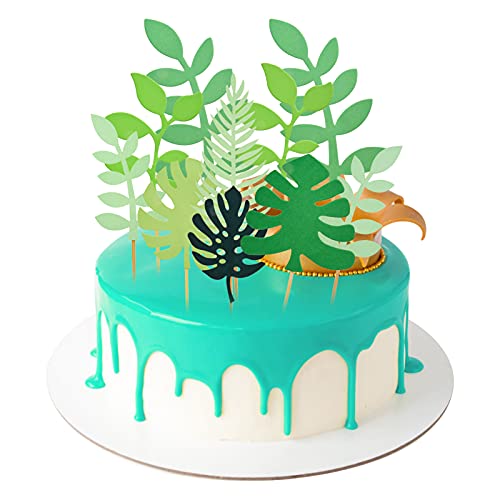 tao pipe Tropische Blätter Kuchen Topper, 21 Stücke Grünes Blatt Torten deko Topper für Kinder Geburtstag Party Dekoration Babyparty Familienessen Abschlussfeier tao pipe Tropische Blätter Kuchen Topper, 21 Stücke Grünes Blatt Torten deko Topper für Kinder Geburtstag Party Dekoration Babyparty Familienessen Abschlussfeier von tao pipe