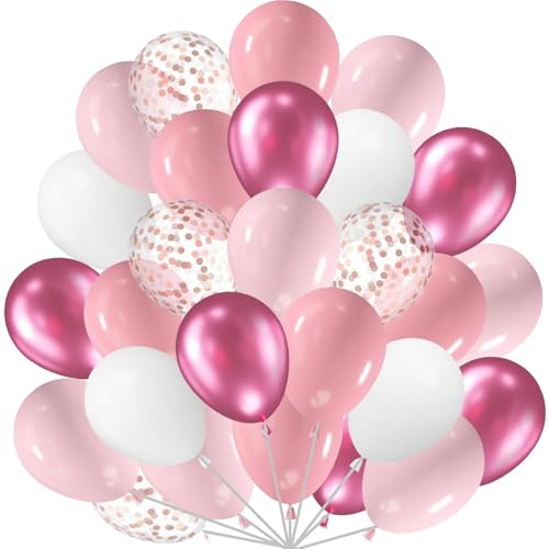 60 Stück Luftballons Rosa Weiß, Metallic Rosa Balloon Rosegold Konfetti Ballons Hellrosa Weiss Rosa Weiß Latex Helium Ballon für Geburtstag Hochzeit Mädchen Baby Shower 60 Stück Luftballons Rosa Weiß, Metallic Rosa Balloon Rosegold Konfetti Ballons Hellrosa Weiss Rosa Weiß Latex Helium Ballon für Geburtstag Hochzeit Mädchen Baby Shower von tarumedo
