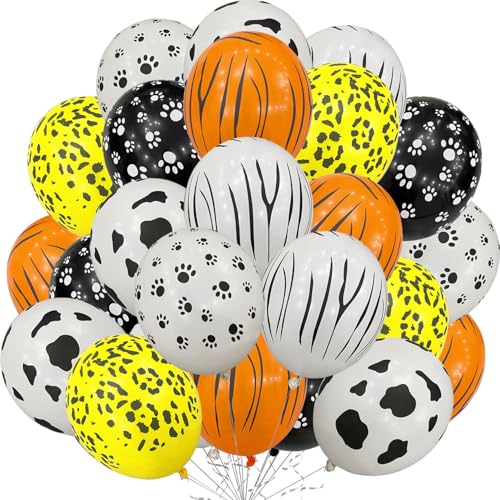 Dschungel Luftballons, 60 Stück 12 Zoll Safari Ballon Leoparden Tiger Druck Ballons Latex Dschungel Balloon für Kinder Jungen Geburtstags Babyparty Safari Party Dschungel Luftballons, 60 Stück 12 Zoll Safari Ballon Leoparden Tiger Druck Ballons Latex Dschungel Balloon für Kinder Jungen Geburtstags Babyparty Safari Party von tarumedo